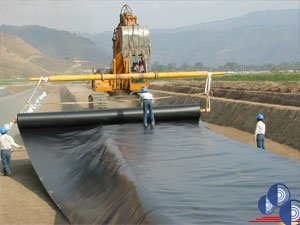 geomembrane instalation